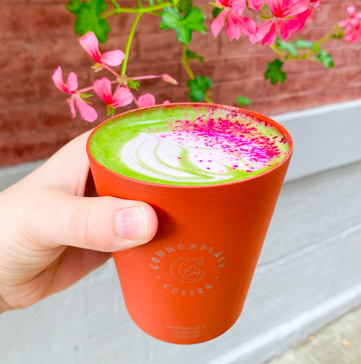 In September 2024, Commonplace Coffee introduced GaeaStar clay cups at our Garfield, Mexican War Streets, and Rockwell Park cafes. This innovative vessel can be added to any to-go order for only $3.


This clay cup is an alternative to traditional compostable to-go cups, and it can be reused, repurposed, and returned to the earth. The cups are made of clay, water, and salt. Commonplace Coffee was the first company in the Northeast United States to offer GaeaStar cups.
