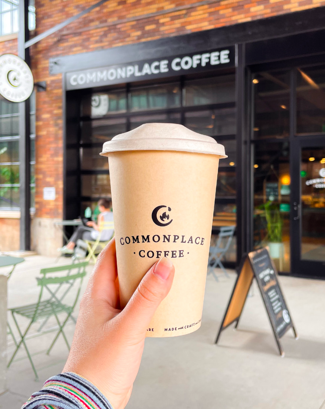 In May 2024, Commonplace Coffee introduced fully compostable World Centric No Tree to-go cups and lids at all cafe locations. World Centric donates 25% of their profits each year to communities at the intersection of extreme poverty and environmental degradation.